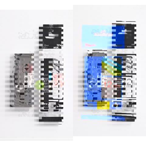 BROTHER TZE232 12MM RED ON WHITE