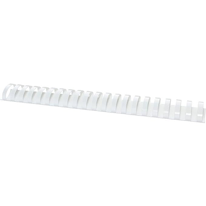 BINDING COMBS 38MM PL. WHITE 50PK CRC53494