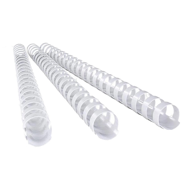 BINDING COMBS 22MM PL. WHITE 50PK CRC53478