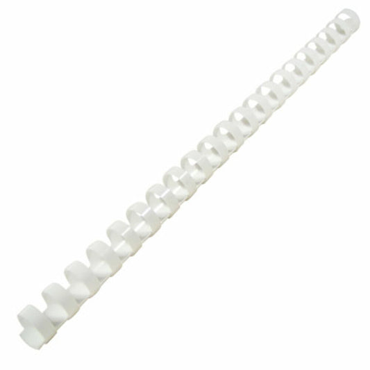 BINDING COMBS 8MM PL. WHITE 100PK CRC62002