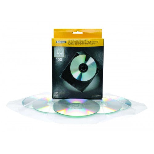 FELLOWES - CD/DVD PLASTIC WALLET (98312)