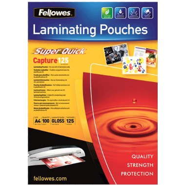 LAMINATING POUCHES A4 125MIC 100PK CRC53074