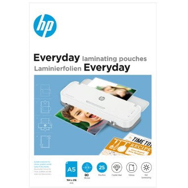 LAMINATING POUCHES A5 80MIC 25PK CRC53595