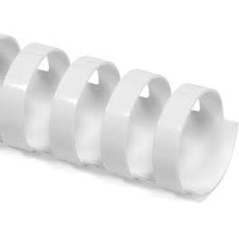BINDING COMBS 19MM PL. WHITE 100PK CRC62025