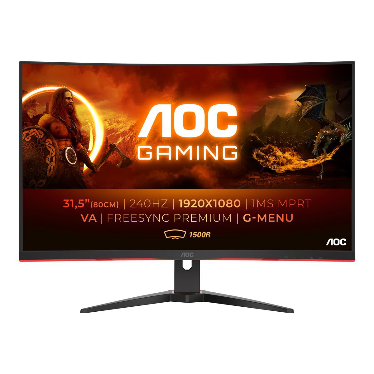AOC GAMING C32G2ZE/BK CURVED 32" MONITOR