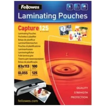 LAMINATING POUCHES 83X113 125MIC 100PK CRC53071