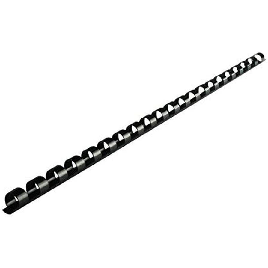 BINDING COMBS 6MM PL. BLACK 100PK CRC62001