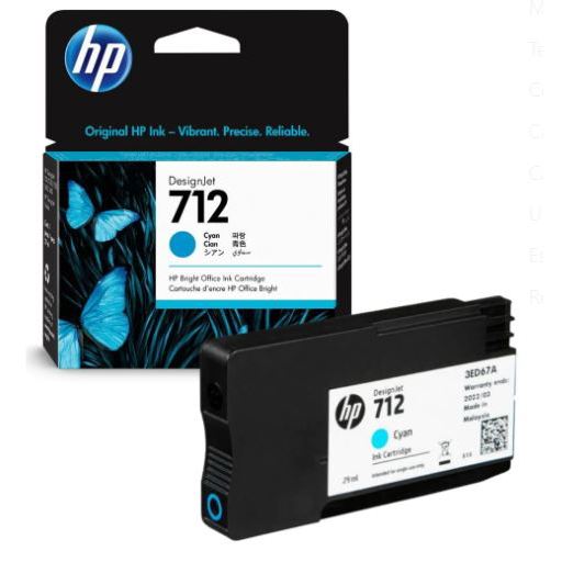 HP 712 CYA (3ED67A)