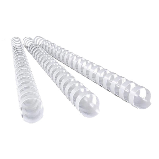 BINDING COMBS 22MM PL. WHITE 50PK CRC53478